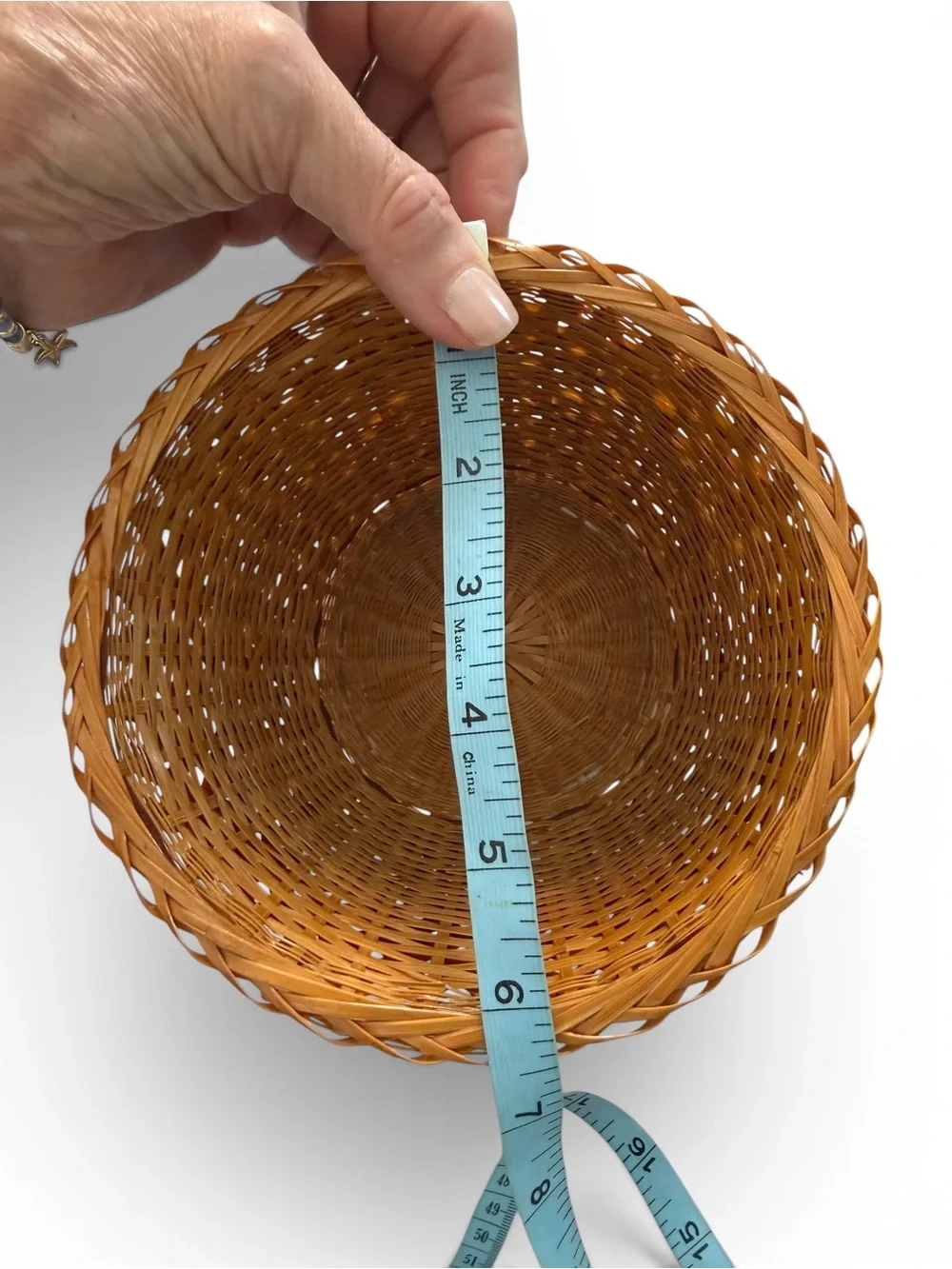 Vintage Woven Wicker Flower Pot Basket Holders